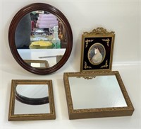 NICE LOT OF ACCENTS MIRRORS & FRAME INCL EMBOSSED