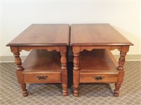 (2) Young Republic End Tables