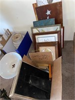 Assorted Pictures and Picture Frames