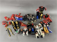 Vtg MMPR Toys & Parts w/ Accs