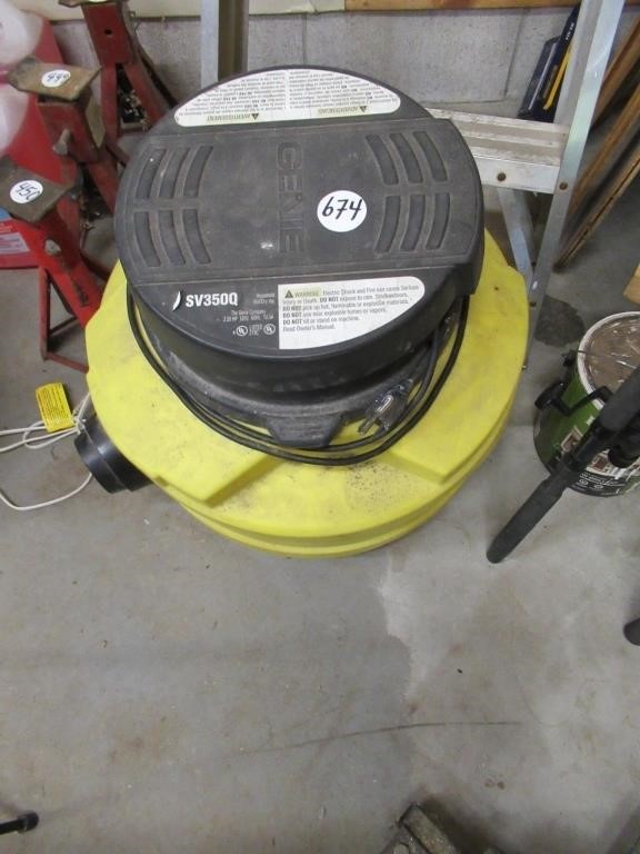 GENIE SHOP VAC WORKS NO HOSES