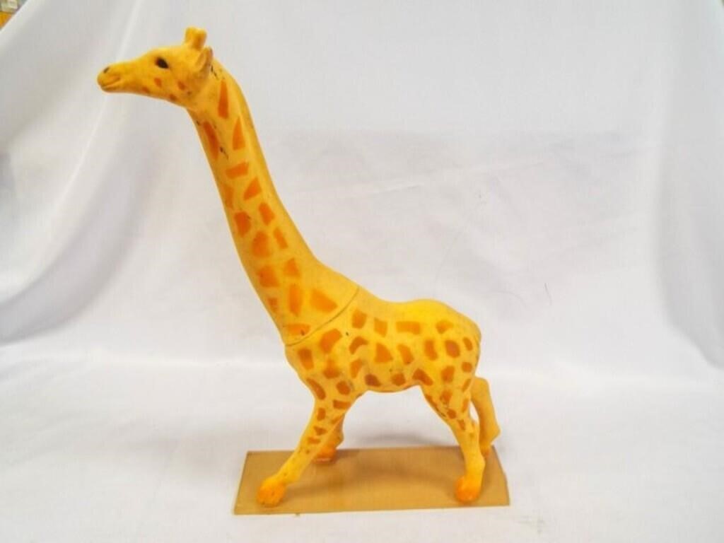 14" Plastic Giraffe Glued to Piece of Acrylic