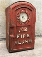 Early Cast Iron Fire Alarm - 410 x 240