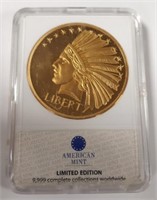 1907 Indian Head Gold Double Eagle Replica