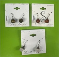 Sterling silver silver mood earrings