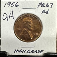 1956 WHEAT PENNY CENT HIGH GRADE PROOF