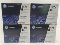 (4) NEW HP Laserjet 147x Black Toner Cartridges