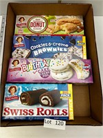 Lot of Little Debbie's Snack Cakes