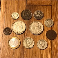 (11) Mixed Russia Soviet Coins