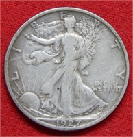 1927 S Walking Liberty Silver Half Dollar