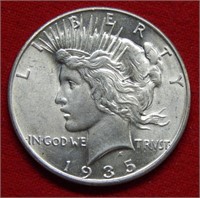 1935 Peace Silver Dollar