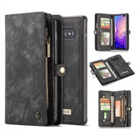 Galaxy S10e Wallet Case,Bpowe Zipper Purse Leather