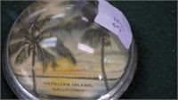 Vintage Catalina Island Glass paperweight
