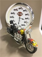 Harley Davidson Clock  & Telephone - Untested