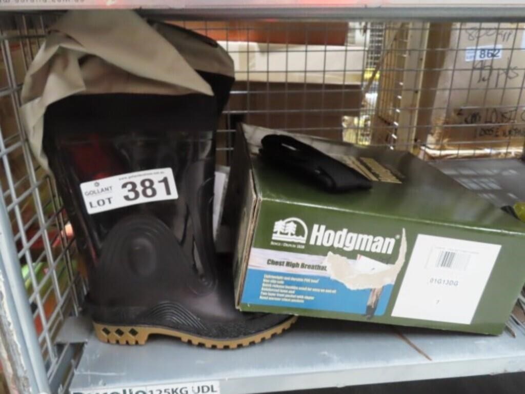 Hodgman S27 Chest Waders, Size 7 (as new)