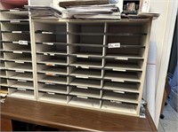 24 compartment document shelf
