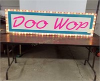 Lighted Doo Wop Sign