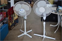 Two Fans on Stands