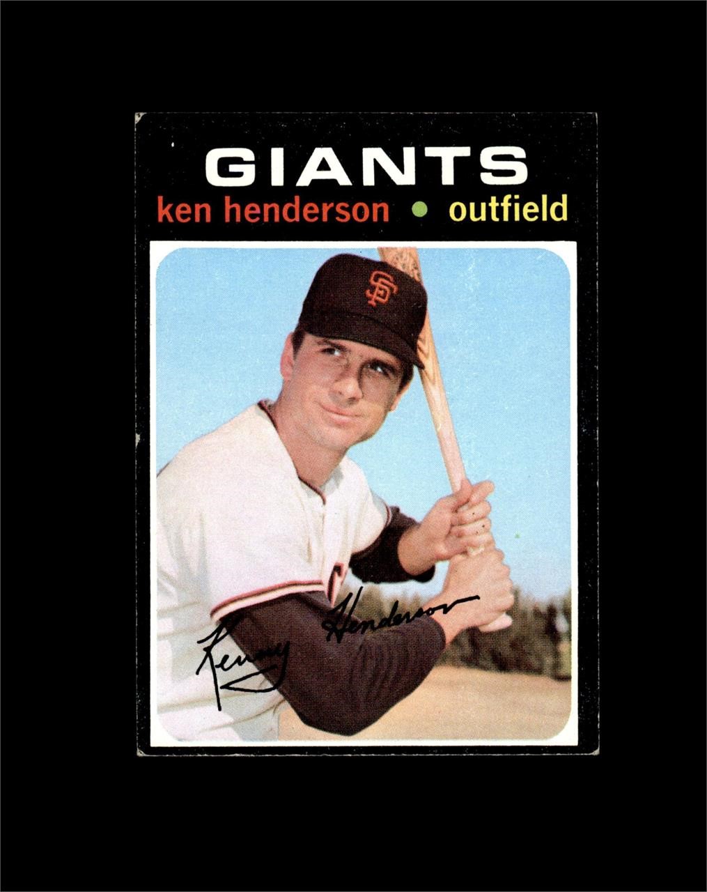 1971 Topps #155 Ken Henderson EX to EX-MT+