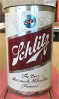 Vintage Schlitz Metal Waste Can