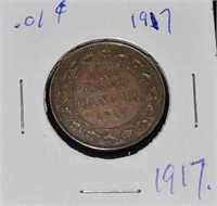 1917 CAD .01c Coin