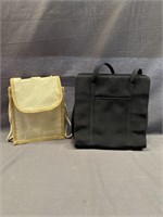 PURSE LOT- Wine purse and Talbots black purse