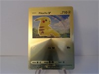 Pokemon Card Rare Gold Pikachu V