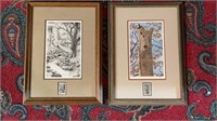 Wildlife stamp portraits 15 1/4” x 20 3/4”