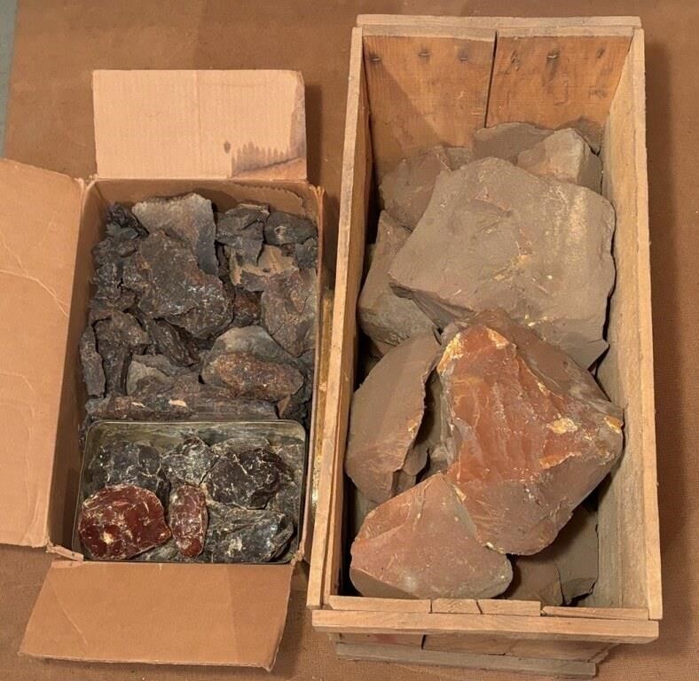 Assortment of Electric Fireplace Rocks