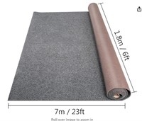 Happybuy Gray Marine Carpet 6 ft x 23 ft