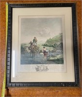 Nice antique framed print