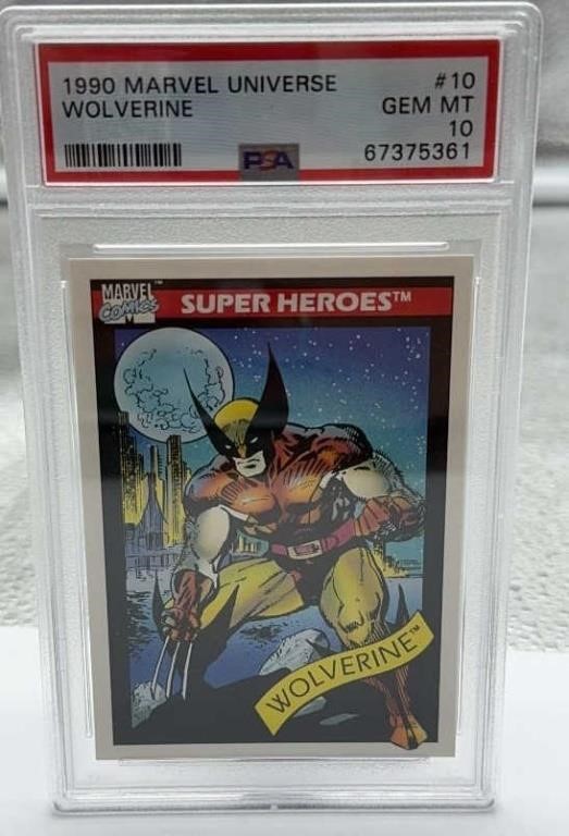 1990 marvel universe  wolverine mint 10