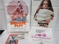 Vintage Sexploitation Poster/Pressbook Lot