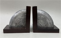 Modernist Wood Bookends