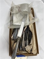 Box of Stainless Flatware