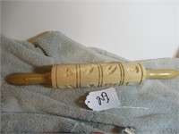 WEST GERMANY WOOD ROLLING PIN - 15"