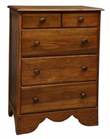 AMERICAN FIVE-DRAWER DRESSER, EARLY 20TH C.