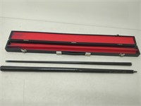 Two Piece Pool Cue with Case