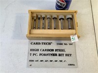 Carb-Tech Steel 7 pc Forstner Bit Set
