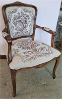 Louis XV Style Courting Tapestry Armchair