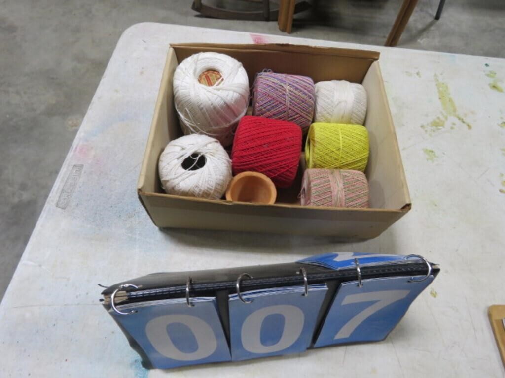 BOX OF COTTON THREAD