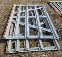 Galvanized metal gates Approximately 8',10'