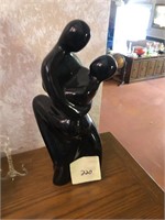 Black ceramic statue #220