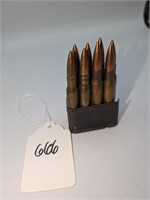 (1) 8 Round Garand Ammo Clip Marked 218