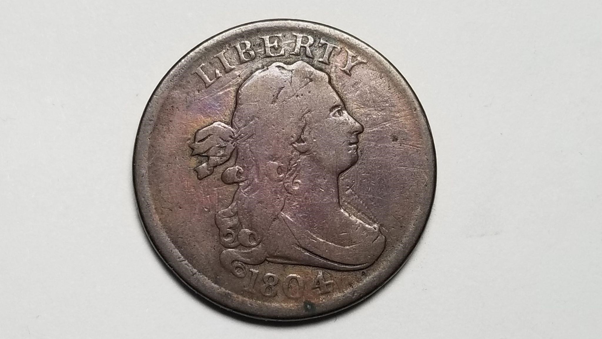 1804 Draped Bust Half Cent High Grade