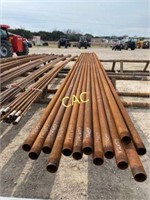 10pc 2 7/8" Pipe 31' Long