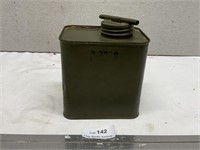 1950 US Military 1/4 Gallon Can w/ Lid Gas? Fuel?