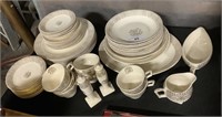 Monogrammed China Set, Service For 6.