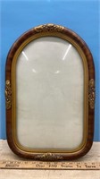 Vintage Arched Bubble Glass Frame "Our Baby"