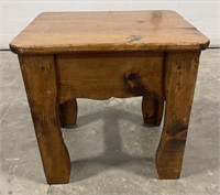 (BH) Solid Wood Side Table 18” X 16” X 17”